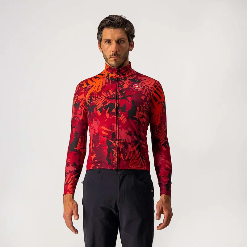 Castelli Unlimited Thermal Jersey Bordeaux Pro Red