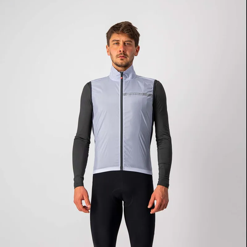 Castelli Squadra Stretch Vest Silver Gray Gray