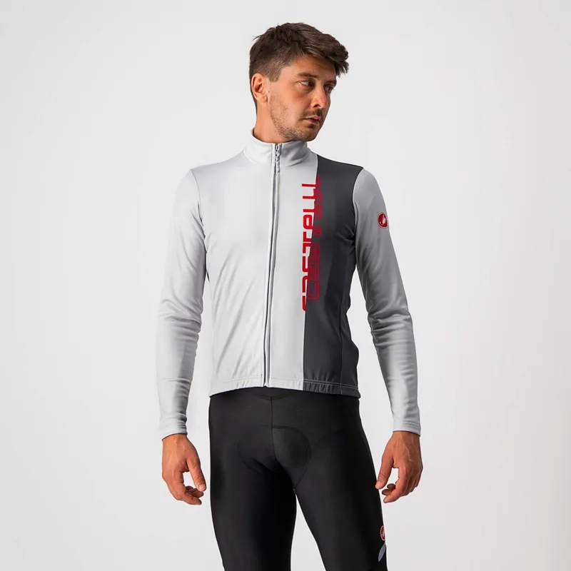 Castelli Traguardo Jersey Silver Gray 