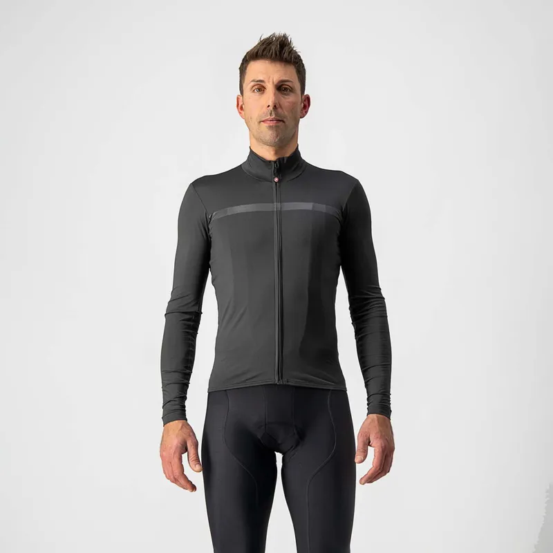 Castelli Pro Thermal Mid Long Sleeve Jersey Gray