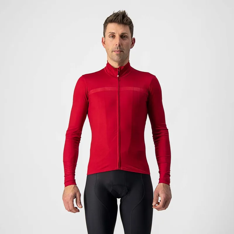 Castelli Pro Thermal Mid Long Sleeve Jersey Pro Red
