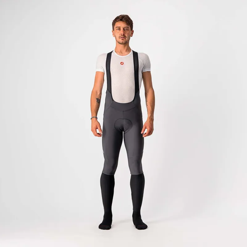 Castelli Velocissimo 5 Bib Tights Gray Silver Reflex