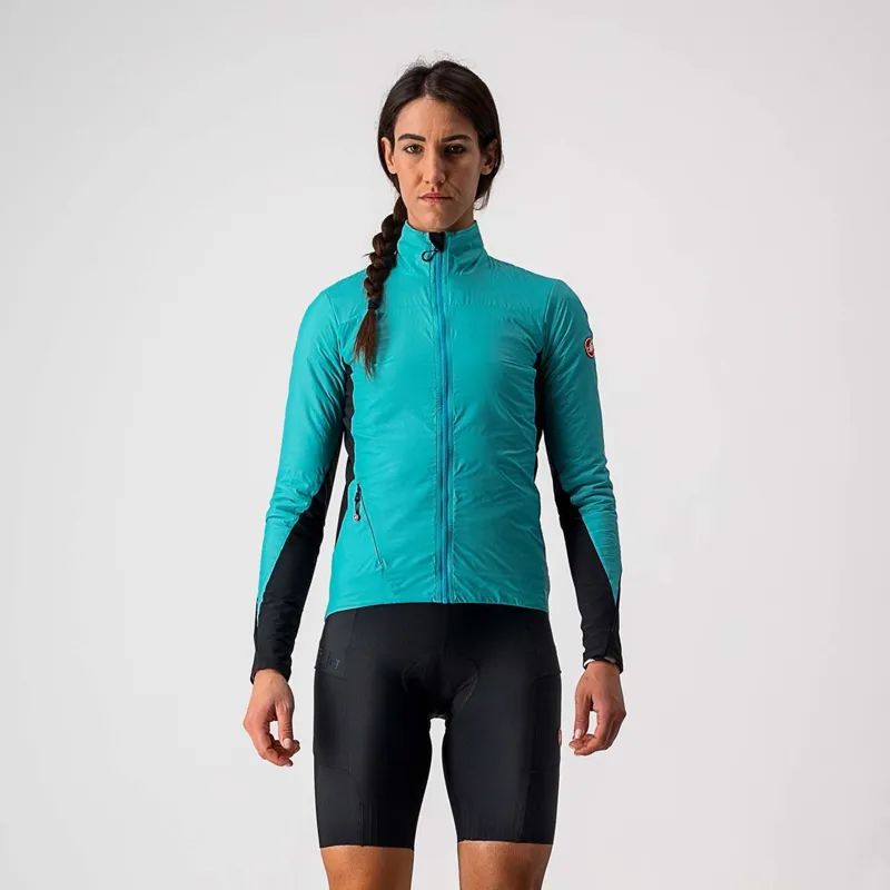 Castelli Unlimited Women's Puffy Jacket Turquoise Black Gray