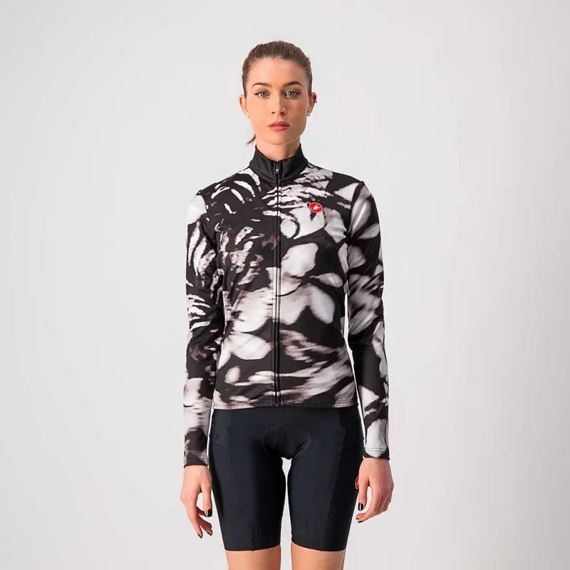 Castelli Unlimited Women's Thermal Jersey Black White