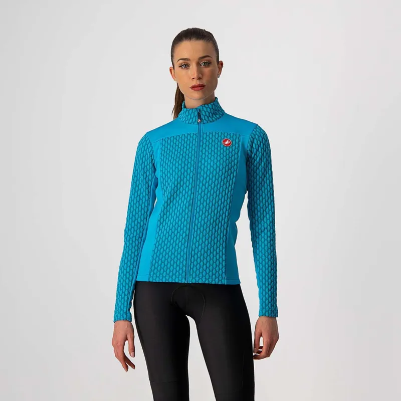 Castelli Sfida 2 Women's Jersey Teal Blue Sky Blue