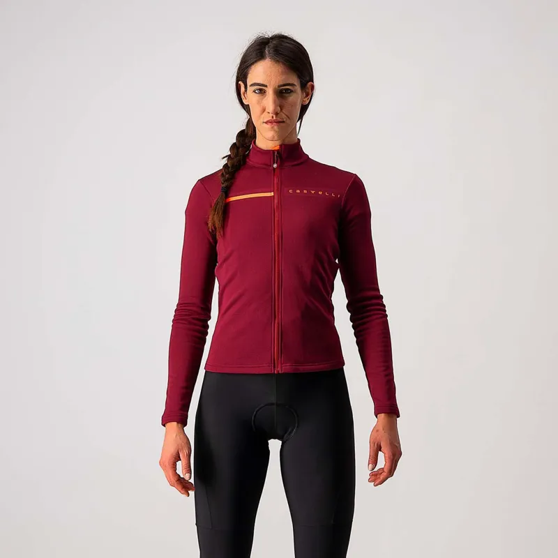 Castelli Sinergia 2 Women's Jersey Bordeaux Brilliant Pink