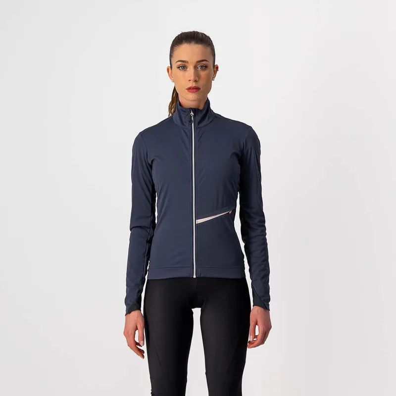 Castelli Go Women's Jacket Steel Blue Soft Pink