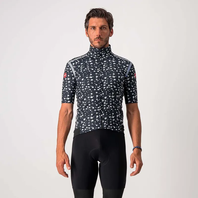 Castelli Gabba RoS Short Sleeve Jersey Prints Savile Blue GrayMicro wers