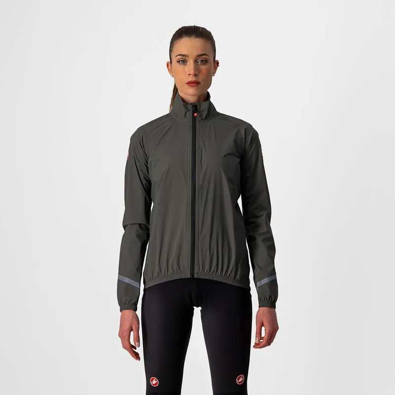 Castelli Emergency 2 Womens Rain Jacket Mlitary Green