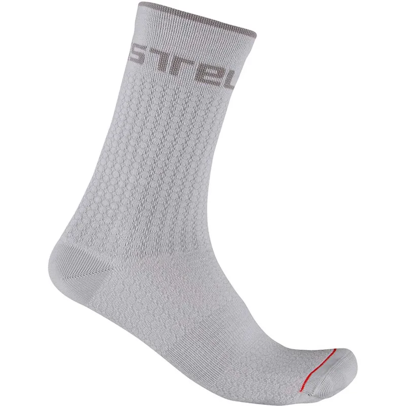Castelli Distanza 20 Socks Silver Gray