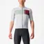 Castelli Prologo 7 Jersey in Silver Grey/Defender Green/Bordeaux