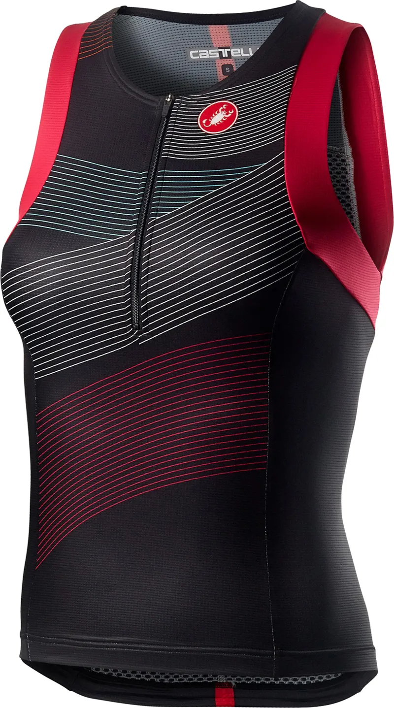 Castelli Free Womens Tri Singlet Multi Colour Black 