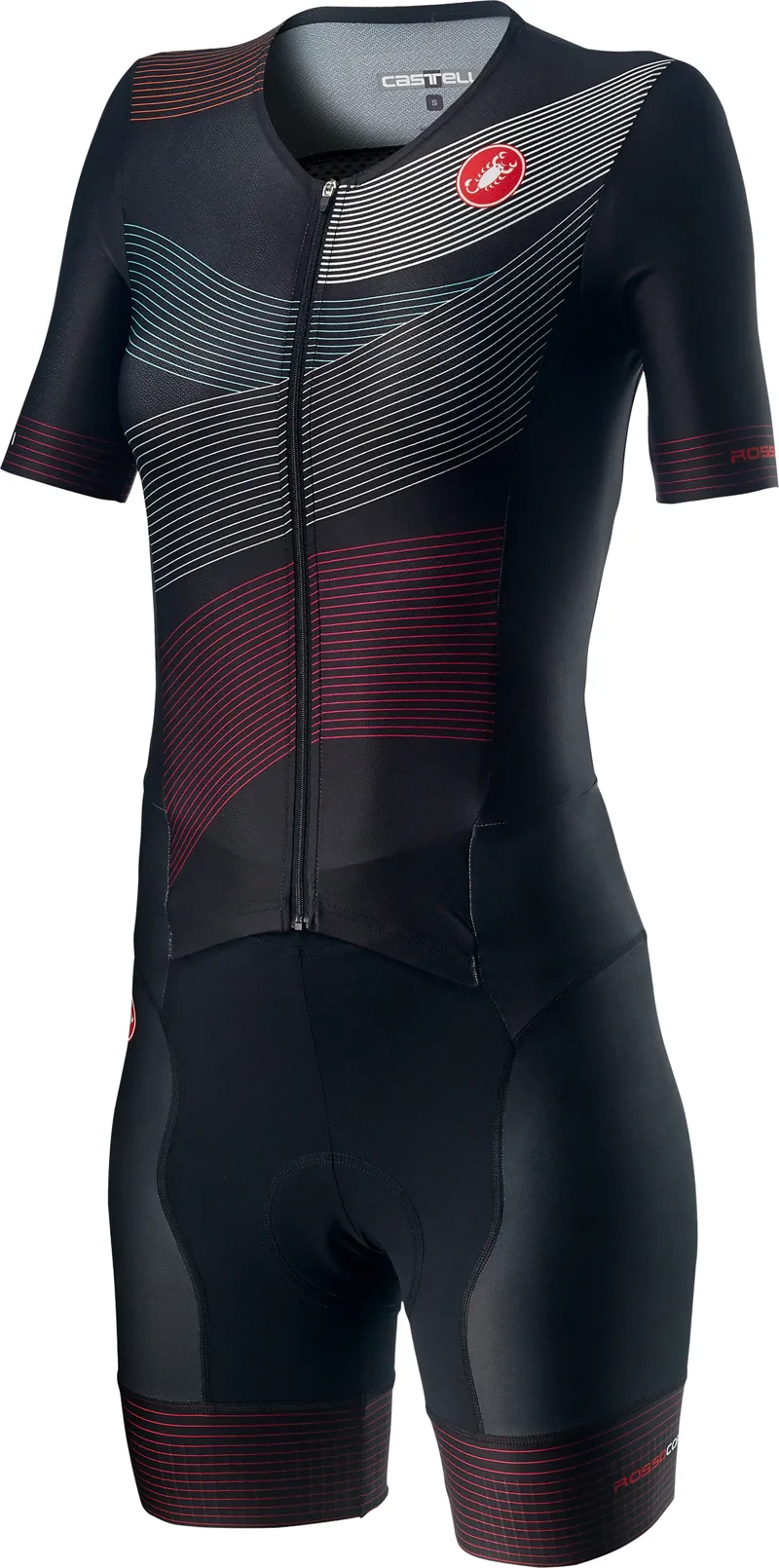 Castelli Free Sanremo 2 Short Sleeve Womens Suit Multi Colour Black