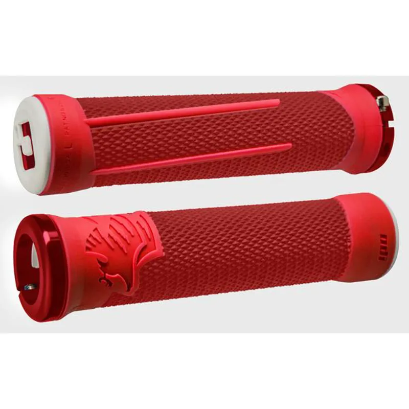 Odi AG2 v2.1 Mountain Bike Lock On Grips in Red