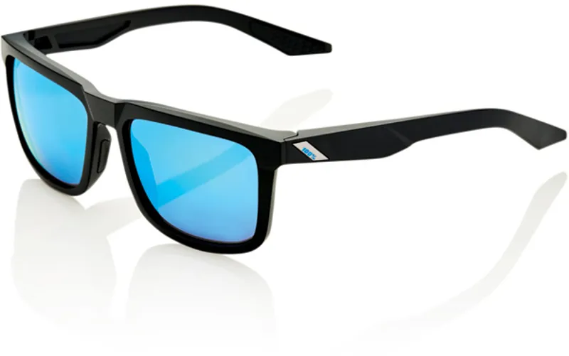 100 percent Blake Black Blue Lens Matt Black one size hiper blue mirror