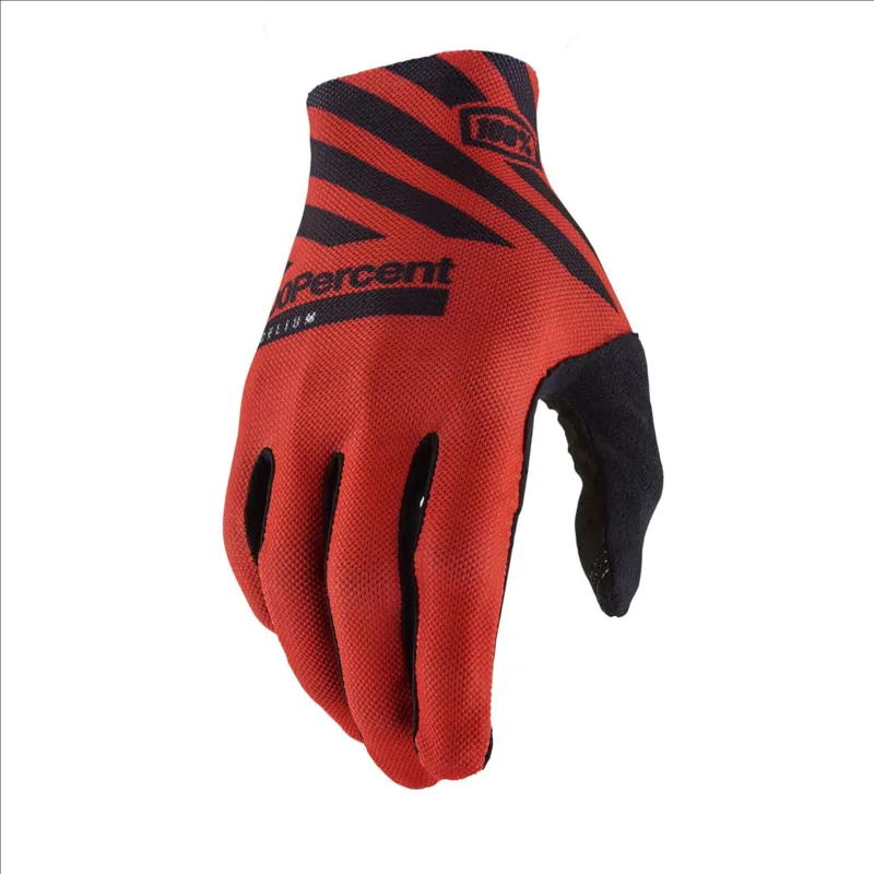 100% Celium Gloves in Red