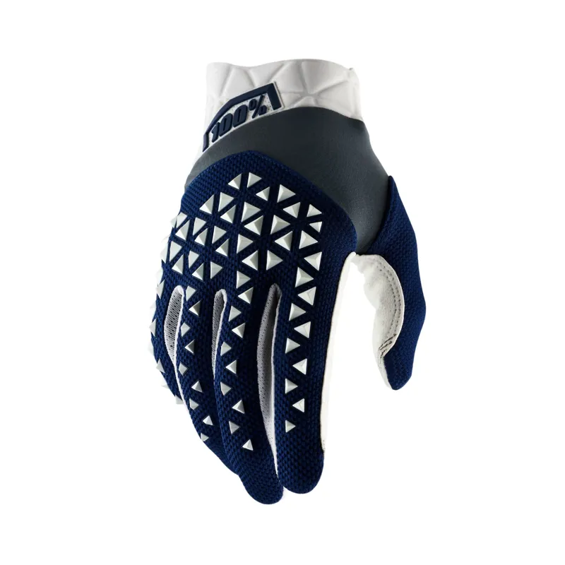 100 percent Airmatic Glove Navy/ Steel/ White 