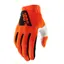 100% Ridefit Gloves in Fluo Orange