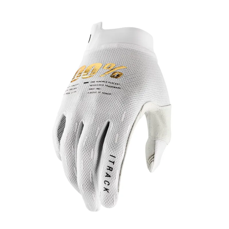 100 percent iTrack Gloves White 