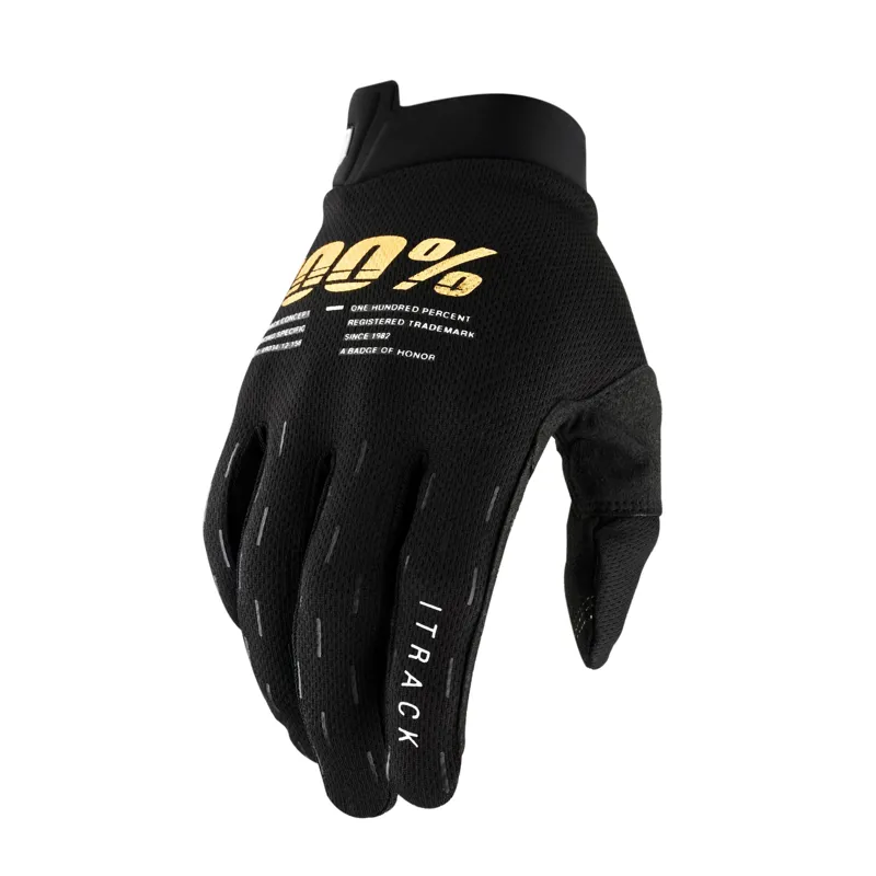 100 Percent iTrack Gloves Black 