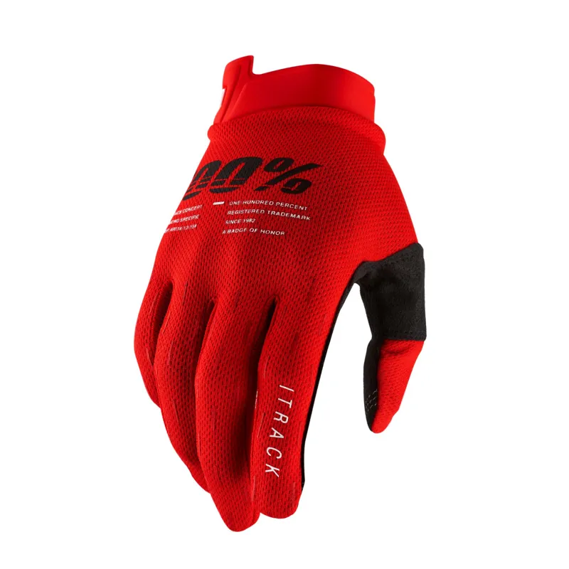 100 Percent iTrack Gloves Red 