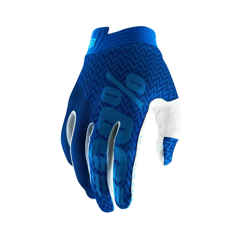100 Percent iTrack Youth Glove Blue/Navy