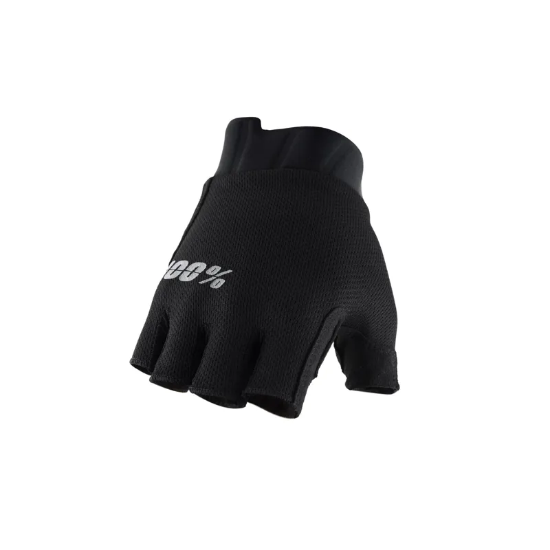 100 percent Exceeda Glove Solid Black 