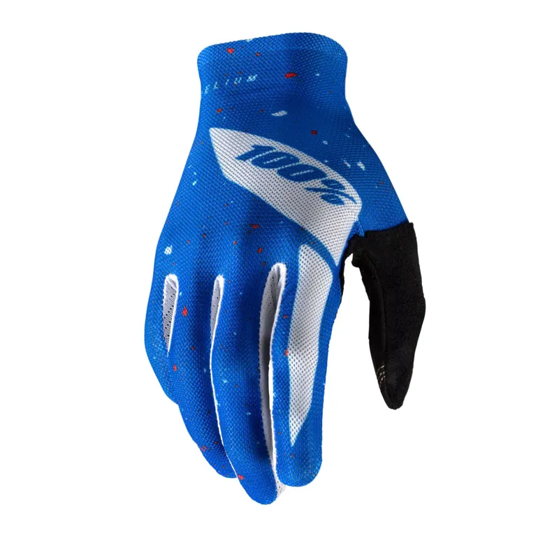 100 percent Celium Glove Blue White 
