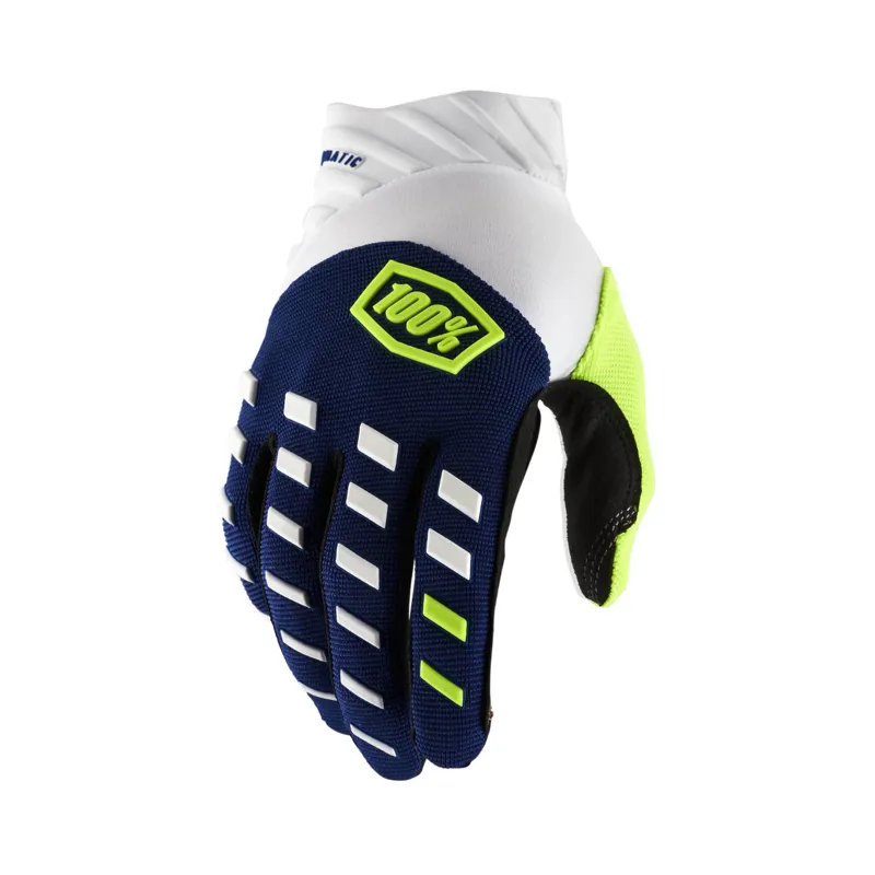 100 Percent Airmatic Gloves Navy White