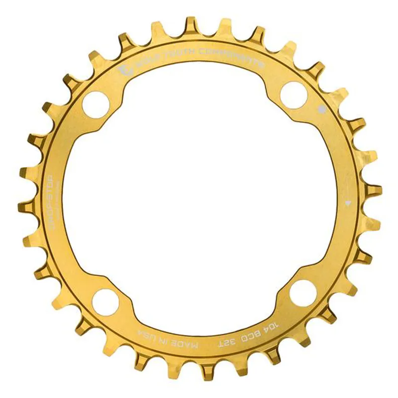 Wolf Tooth 04 BCD Chainring Gold 3