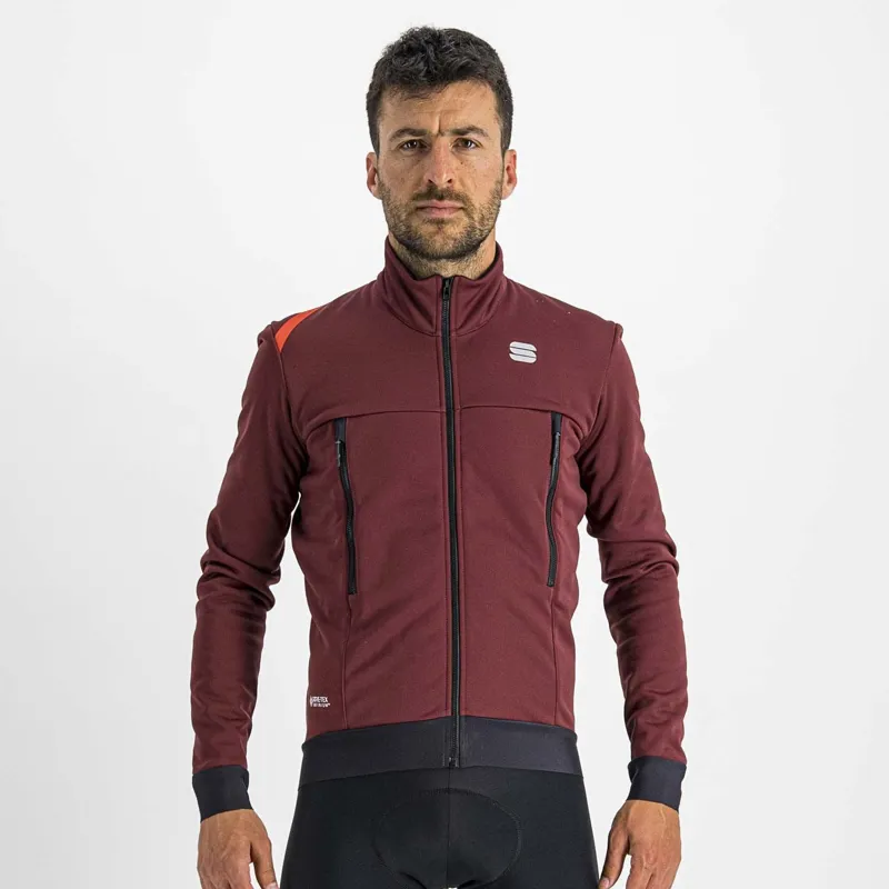 Sportful Fiandre Warm Mens Jacket in Red