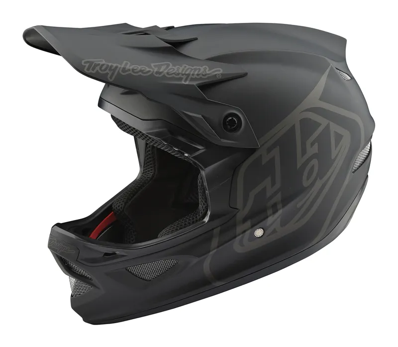 Troy Lee Designs D3 Fiberlite Helmet in Black -6