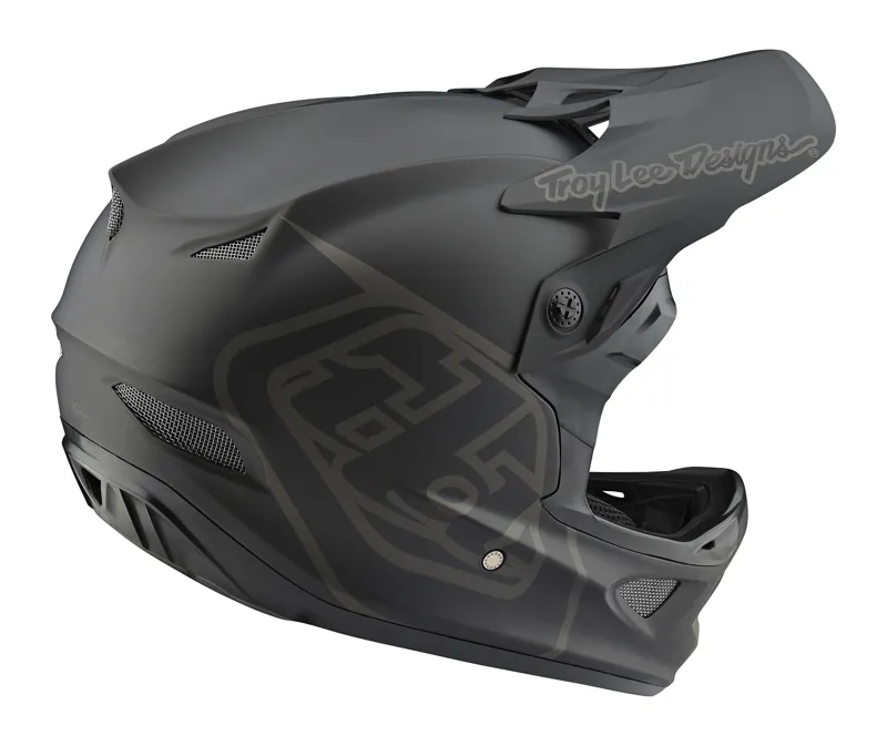 Troy Lee Designs D3 Fiberlite Helmet in Black -2