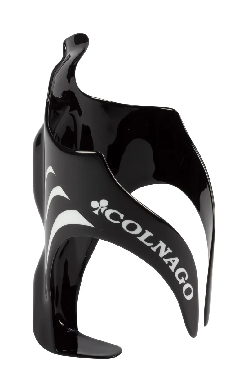 Colnago Carbon Bottle Cage Black  Logo white