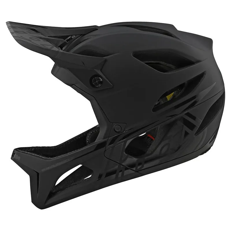 Troy Lee Designs Stage MIPS Full Face Helmet Stealth Midnight-1