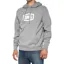 100% Icon Pullover Hoodie in Heather Grey