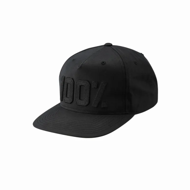 100 percent Frontier Snapback Hat Black