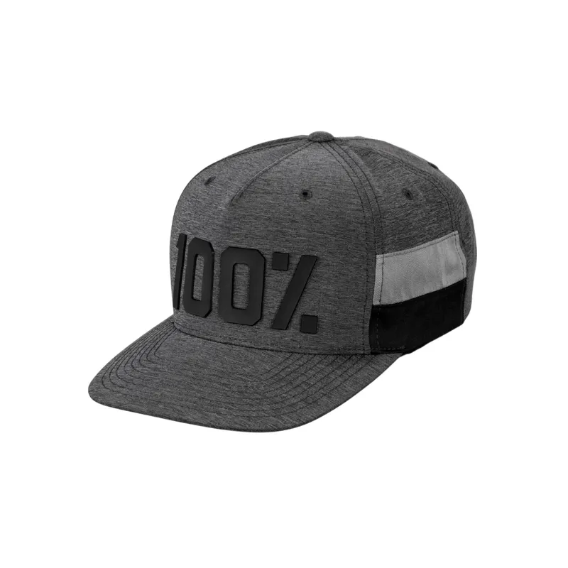 100 Percent Frontier Snapback Hat Grey Heather