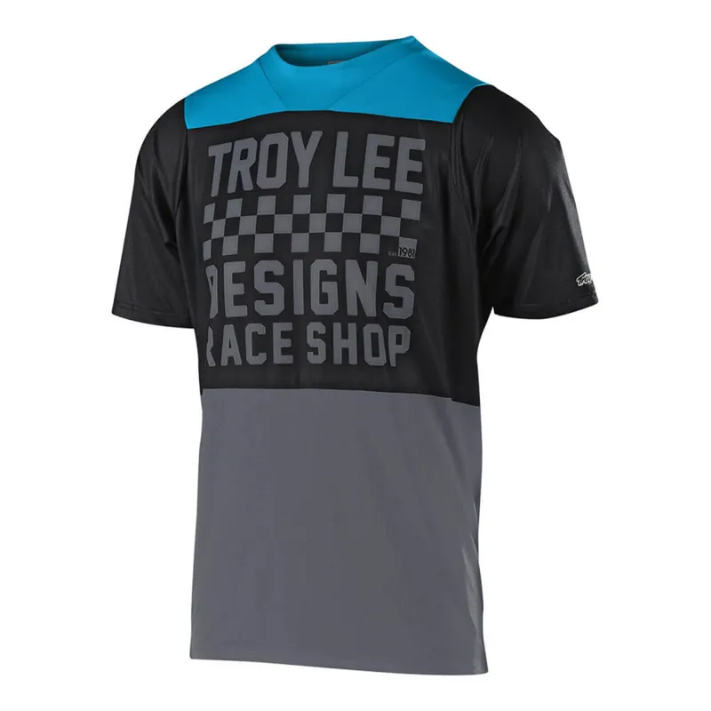 Troy Lee Designs Skyline Youth Checker Jersey Blue/Black