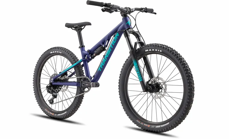 Transition Ripcord Kids Mountain Bike Grape and Teal -1