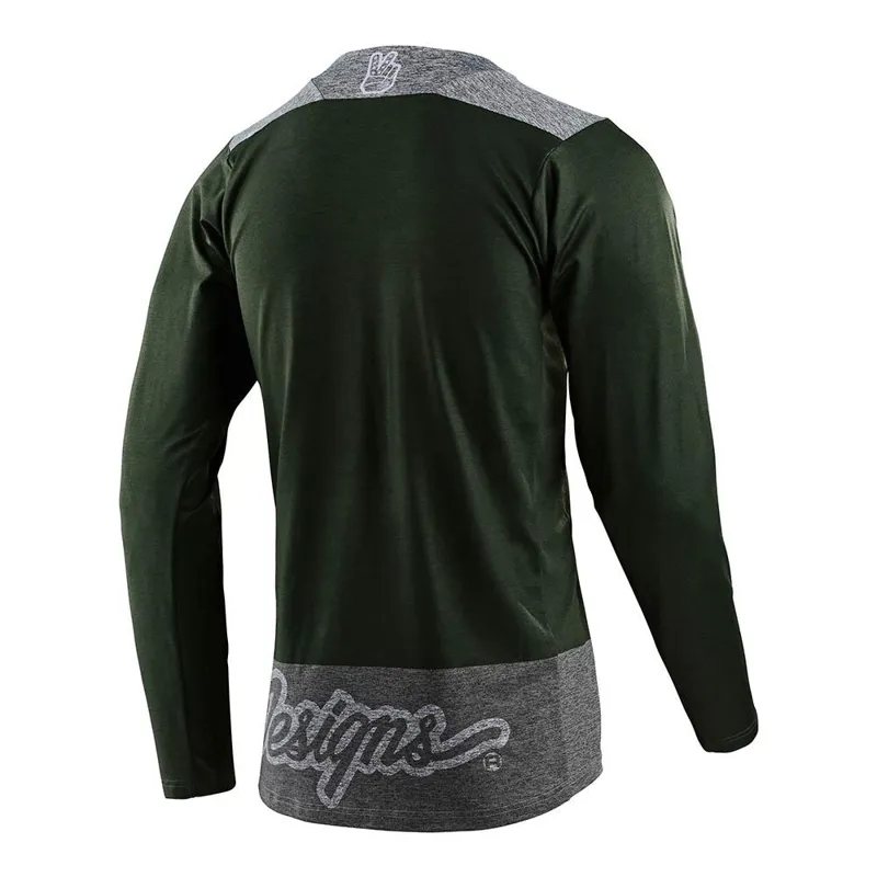 Troy Lee Designs Skyline LS Chill Jersey London Olive/Gray -1