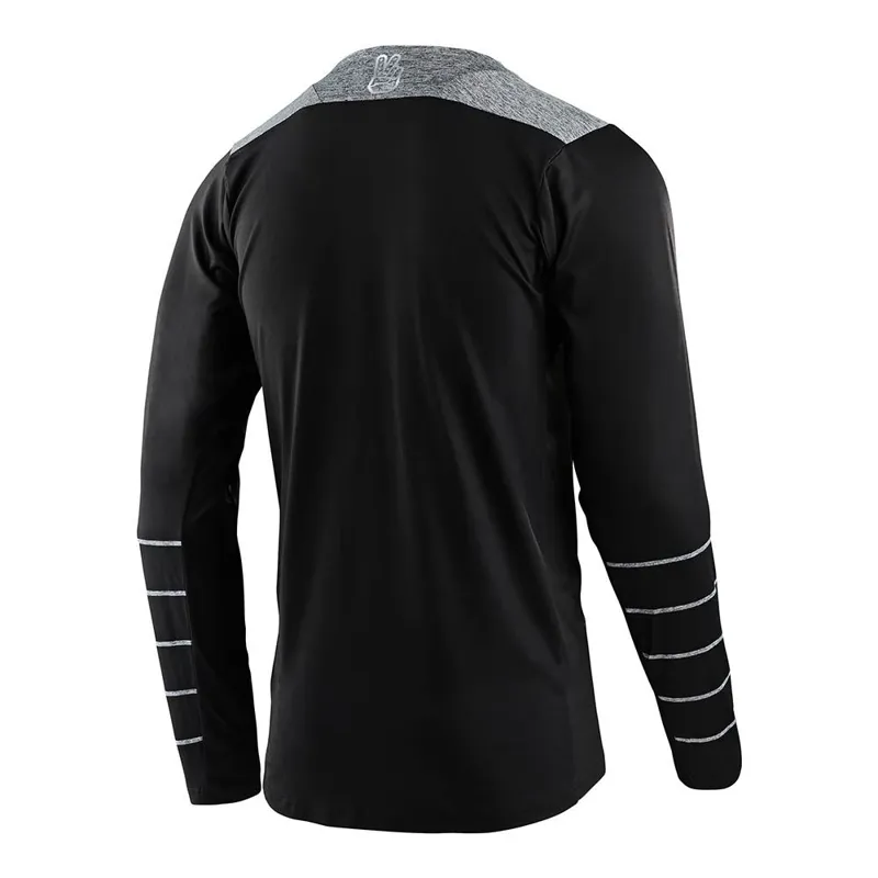 Troy Lee Designs Skyline LS Chill Jersey Pinstripe Black/Gray -1