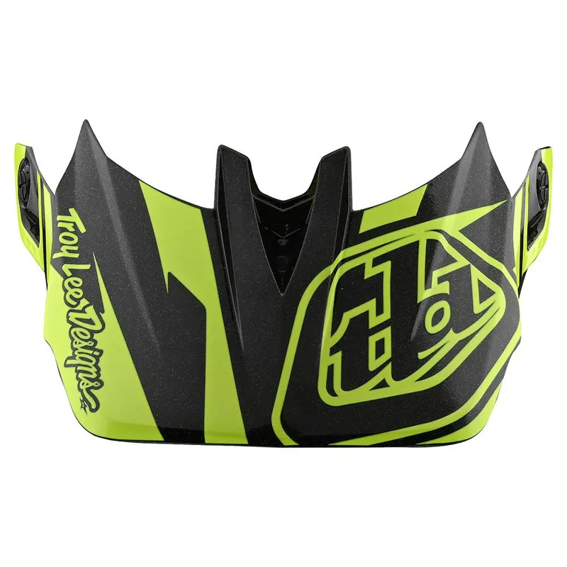 Troy Lee Designs D4 Visor Slash Black/Yellow 