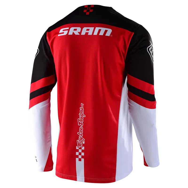 Troy Lee Designs Sprint Youth Jersey Factory Sram Black Red-1