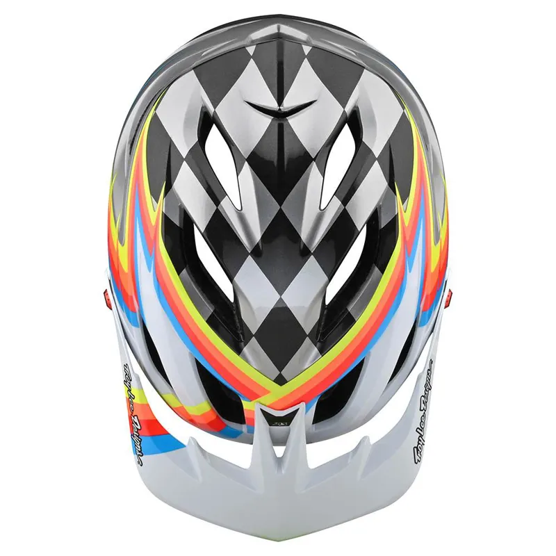 Troy Lee Designs A3 MIPS Helmet Sideways White / Gray -2