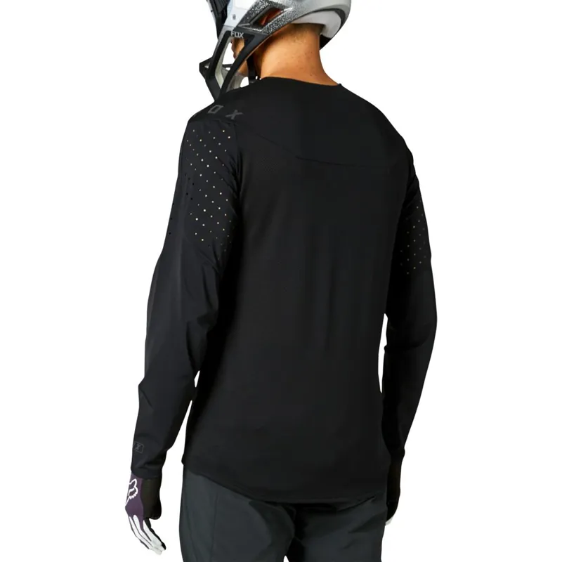 Fox Flexair Delta Long Sleeve Jersey Black-1