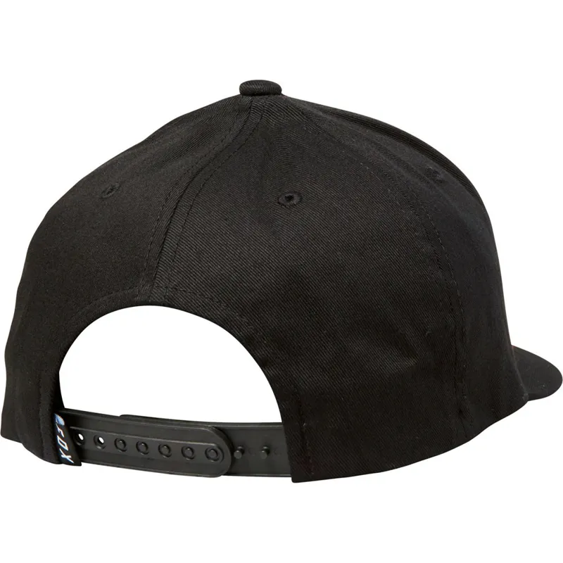 Fox Slash Snapback Hat Black-1