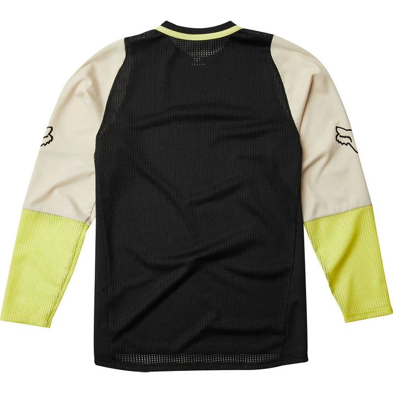 Fox Youth Defend Long Sleeve Jersey Black-1