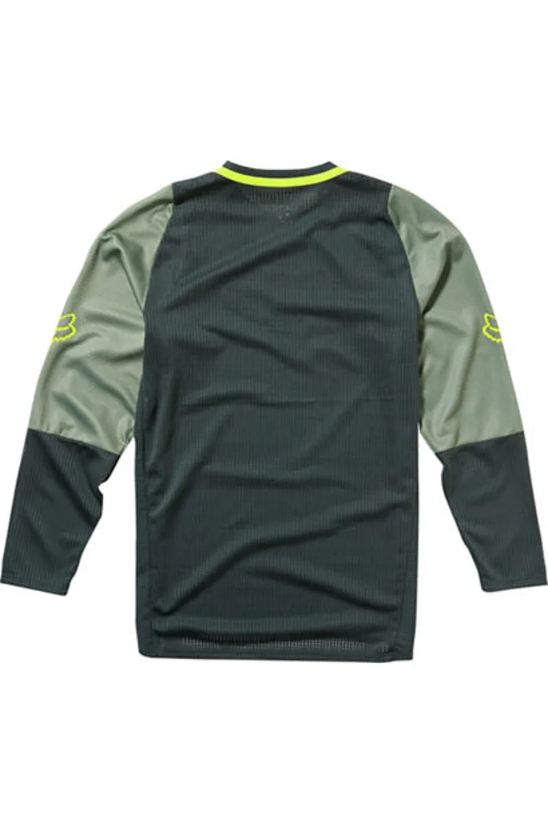 Fox Youth Defend LS Jersey Emerald -1