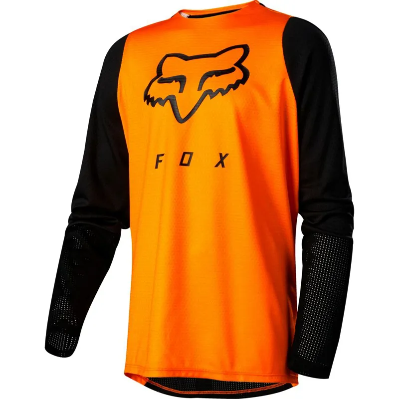 Fox Youth Defend Long Sleeve Jersey Orange